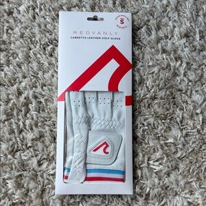 Redvanly White Leather Golf Glove